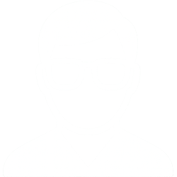 Icon Forscher mit Brille